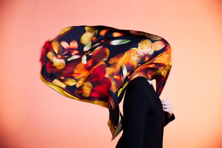 Canna Lily Silk Scarves