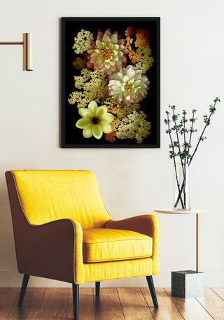Dahlia & Achillea - Fine Art Print