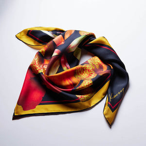 Silk Scarf - Opulent Blooms