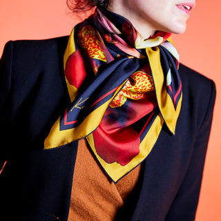Canna Lily Silk Scarf - Limited Edition